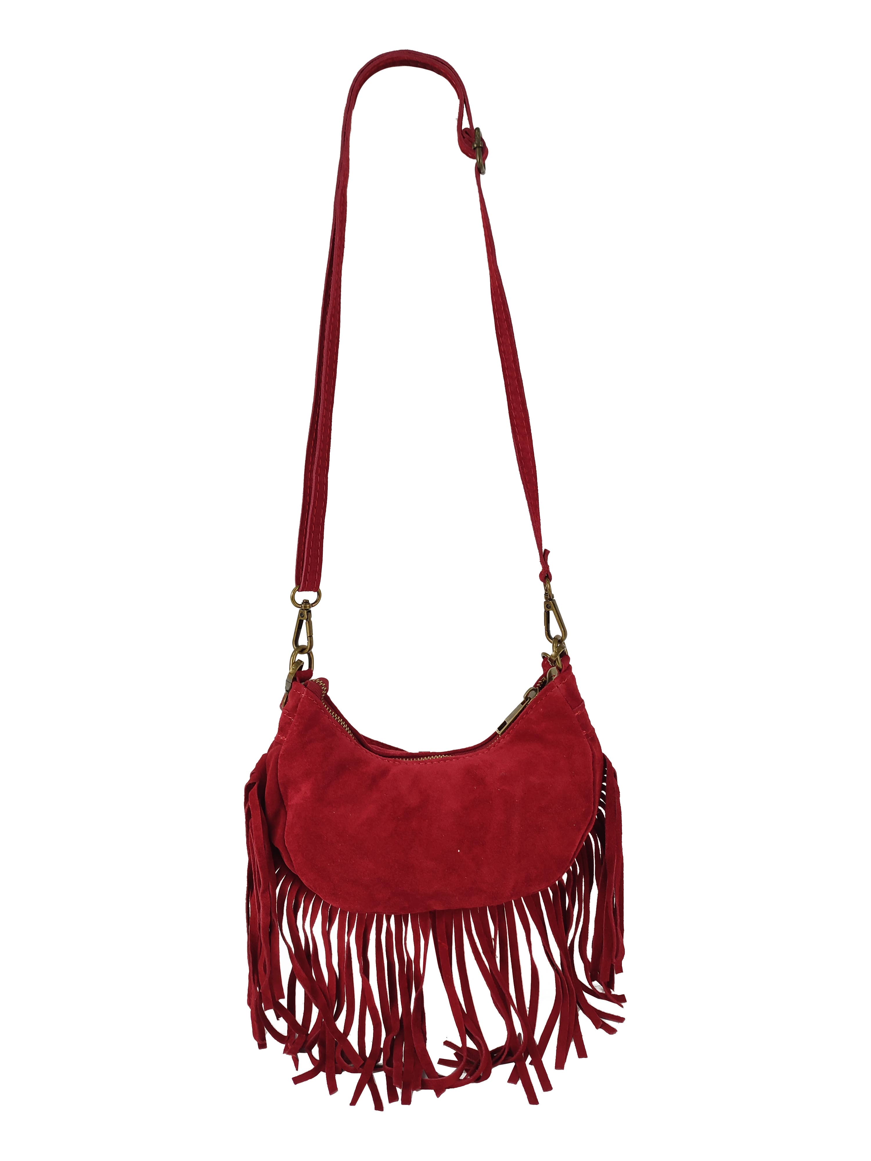 Florence Leather - Wholesale Shoulder Bag - Women's - Fringed suede bag4