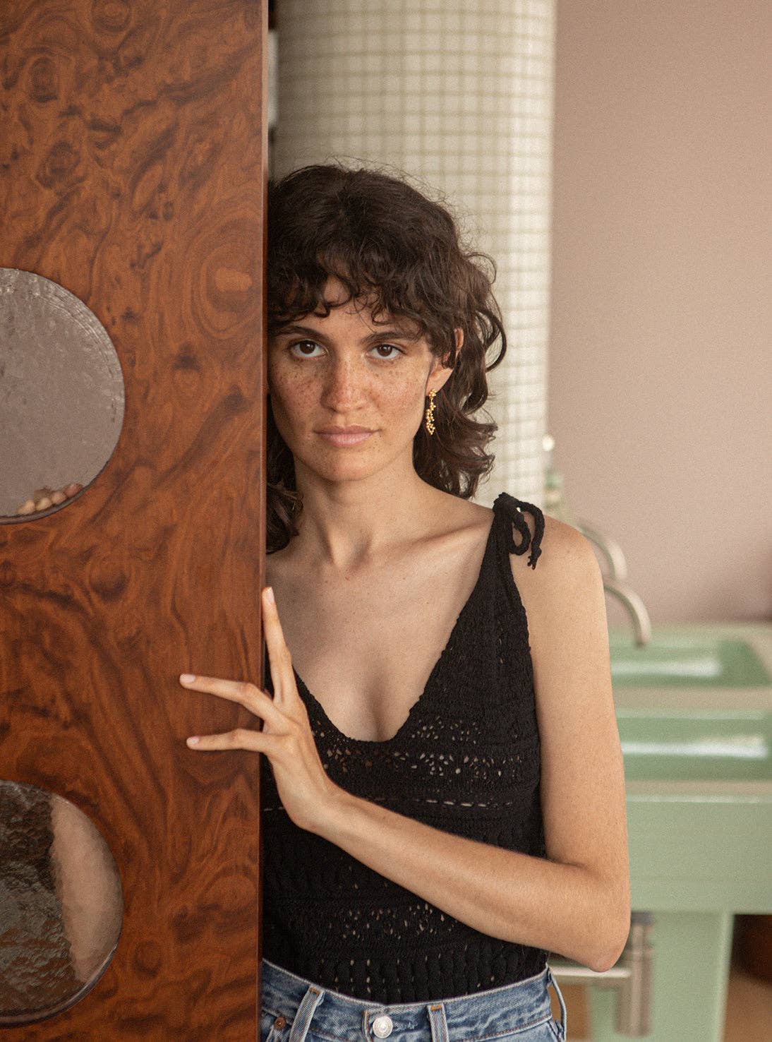 Gold Deia earrings for wholesale on Faire8