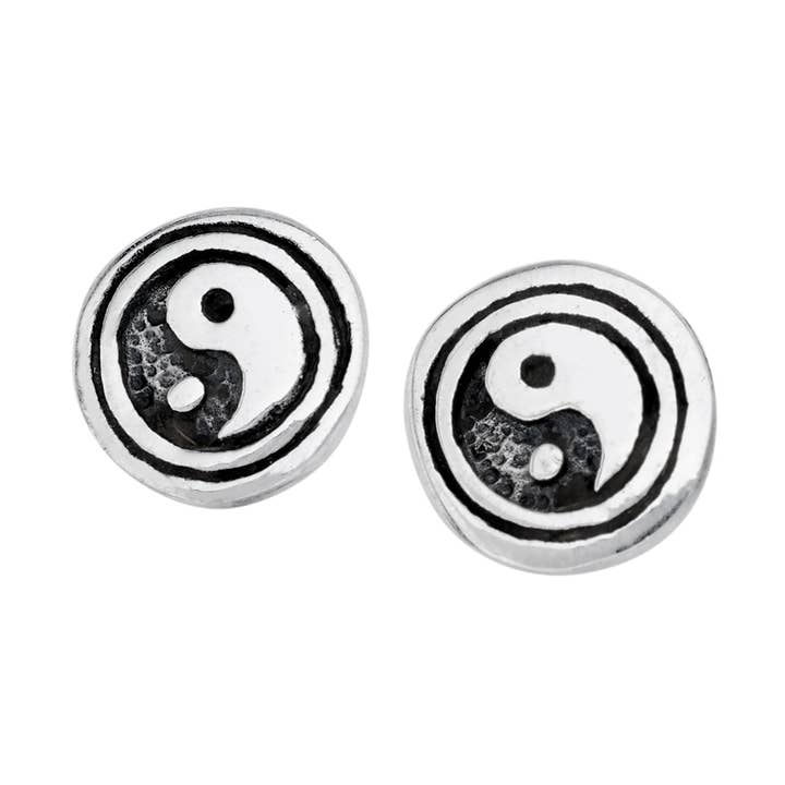 Tiger Mountain Jewelry - Wholesale Stud/Post Earrings - Yin Yang Sterling Silver Stud Earring0