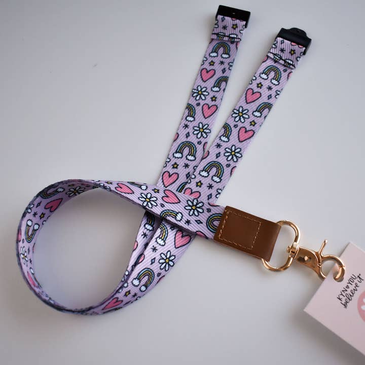 Rainbow Pattern Lanyard for wholesale by Kyn You Believe It