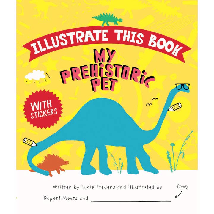 EDC Publishing - Wholesale Coloring & Activity Book - Kids & Baby - Illustrate This Book: My Prehistoric Pet