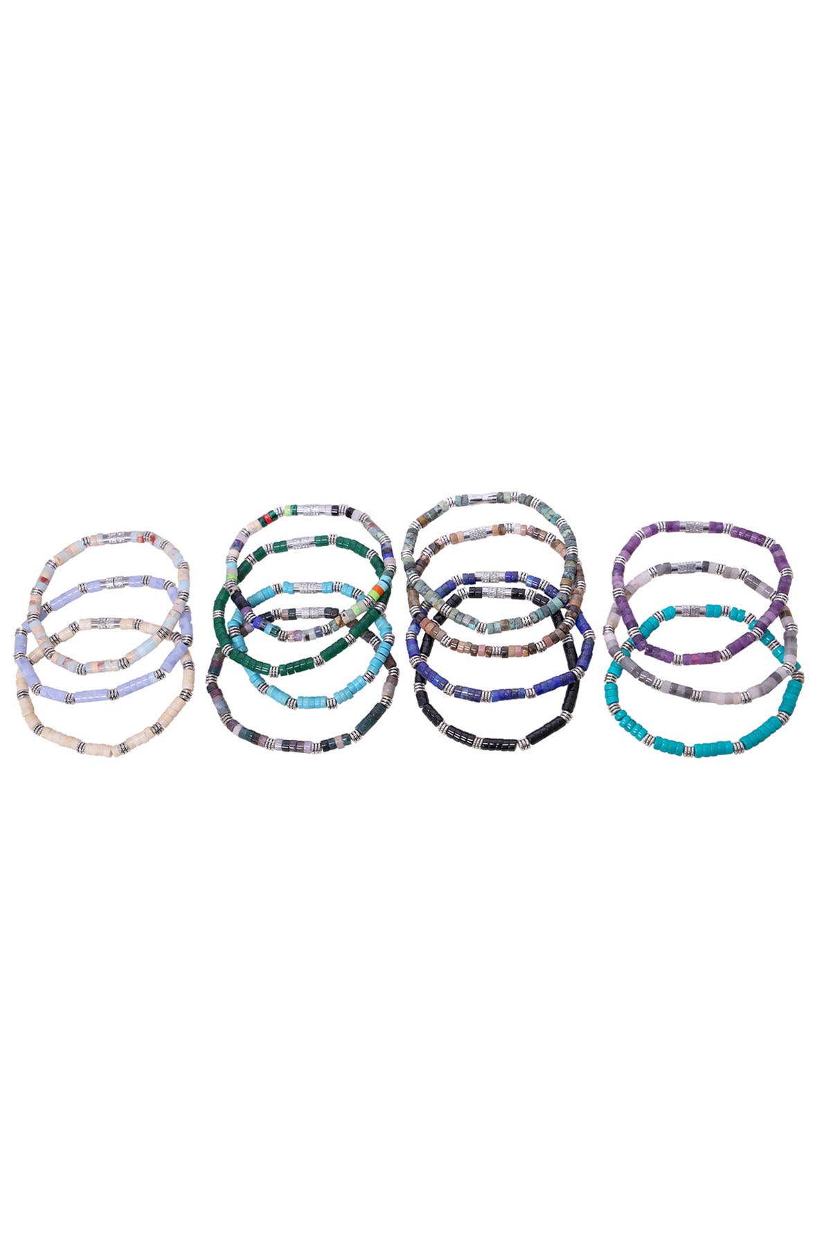 Zoey Simmons - Wholesale Beaded Bracelet - $11.00 Pc x 15 Pcs Semi-Precious Beaded Bracelets Prepack1