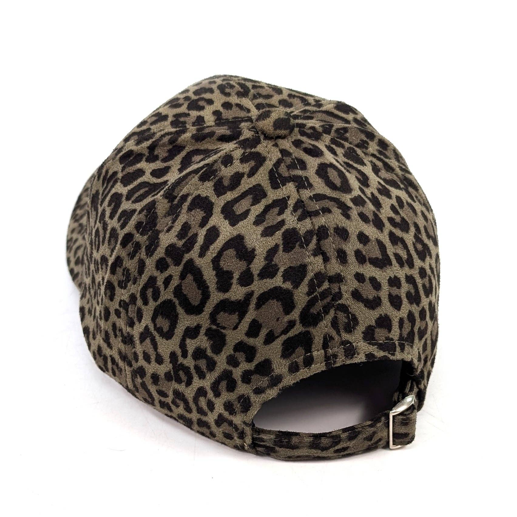 Black Ginger - Vente Casquette de baseball – femme - Casquette toucher velours - Imprimé vert naturel3