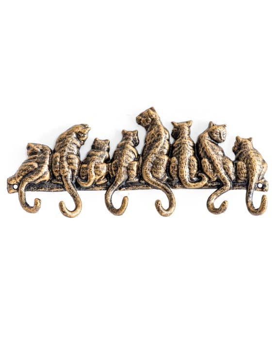 McGowan & Rutherford Ltd – wholesale Wall hook – Bronze Coloured Cast Iron Cats Coat Hooks0
