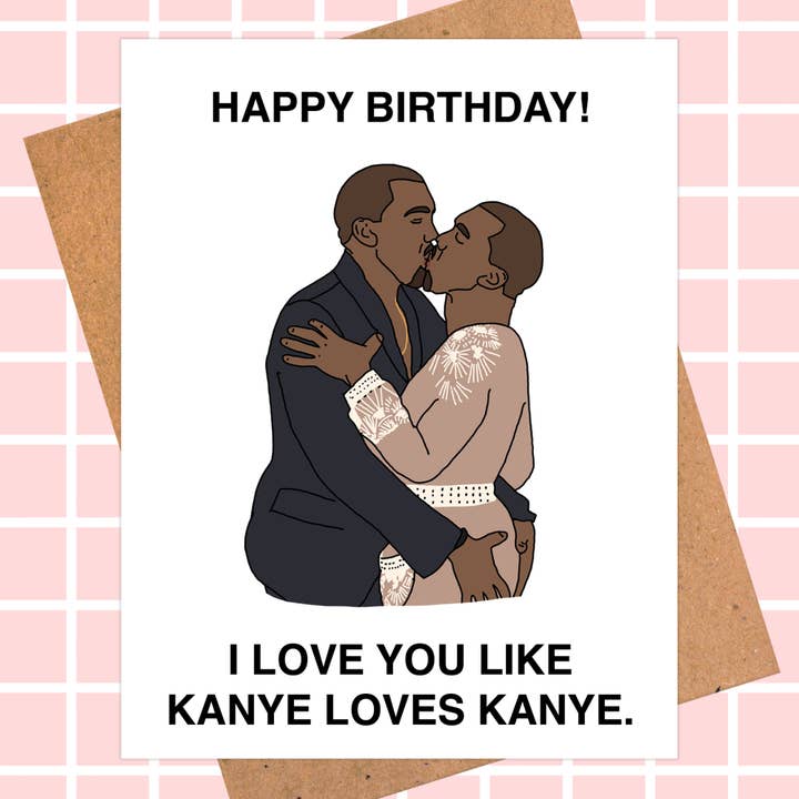 Kanye West Birthday Card | Pop Culture Card for wholesale by Pop Hot Cards