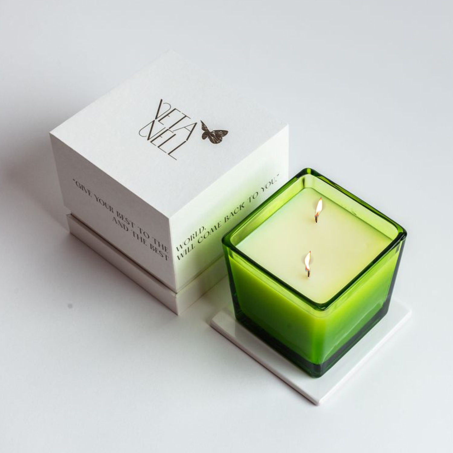 Veta Nell - Wholesale Jar/Filled Candle - CHARTREUSE NO. 5 Candle | Lux Box | Coco Wax | Essential Oil11
