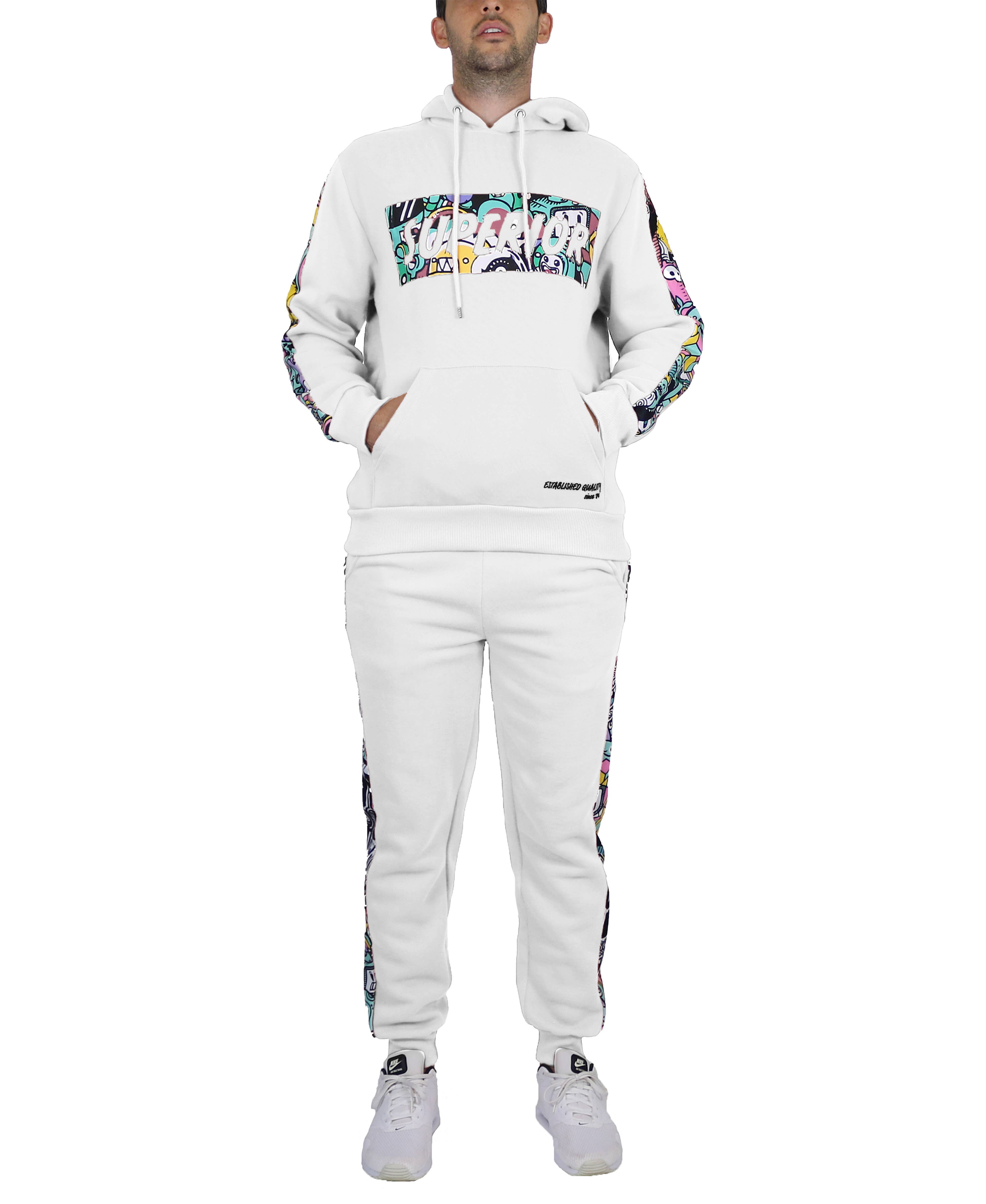 Galaxy By Harvic - Wholesale Lounge Set - Men's - Men's Fleece Hoodie & Jogger Set - SUPERIOR12