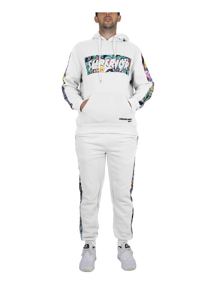 Galaxy By Harvic - Wholesale Lounge Set - Men's - Men's Fleece Hoodie & Jogger Set - SUPERIOR12