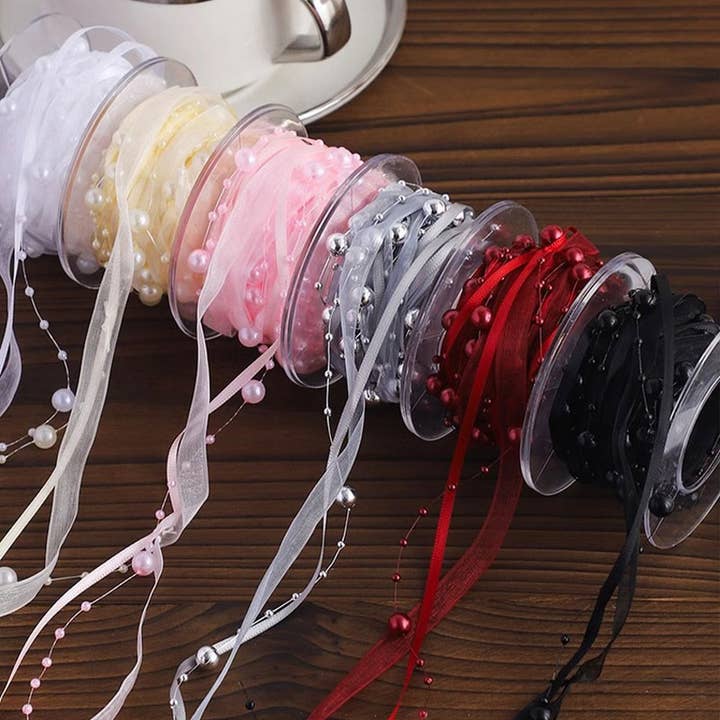 PEARL RIBBON HAND-WOVEN HANDMADE ACCESSORIES_CWMM5746 for wholesale by ACCITY