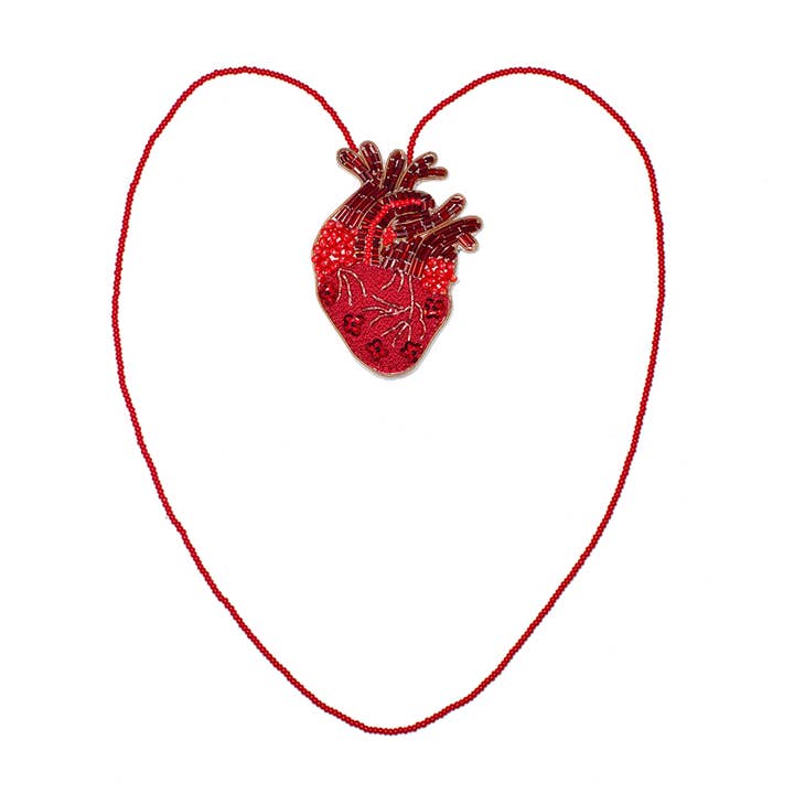 Hellen van Berkel HeartMadePrints - Wholesale Brooch - Heart brooch handmade