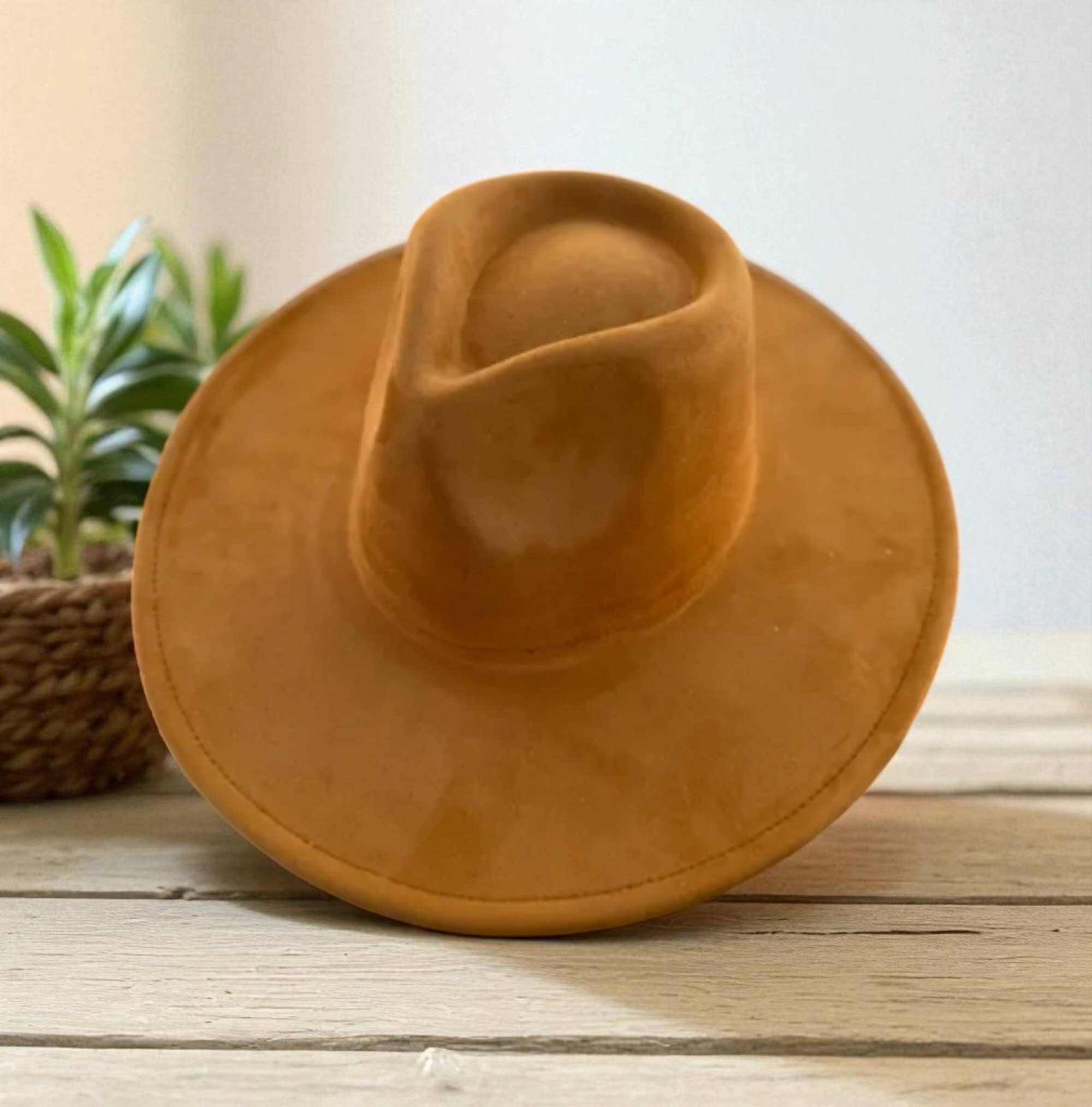 Bella Betty - Wholesale Fedora - Unisex - Vegan Suede Wide Brim Rancher Hat 2