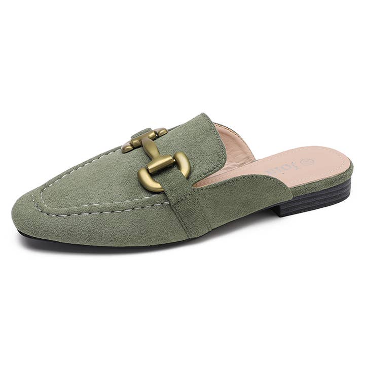 Slip-on mule with gold buckle H8-800 and other Purchase Wholesale studded mules. Free Returns & Net 60 Terms on Faire trending on Faire.