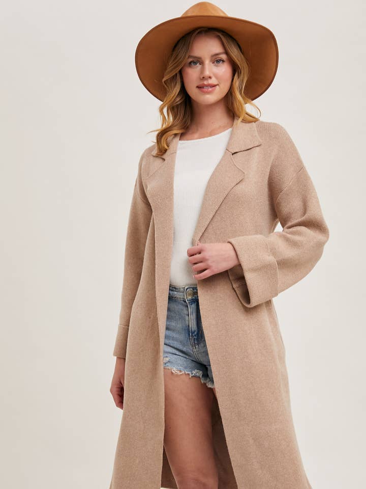 Bluivy - Wholesale Trench Coat - Women's - EFFORTLESS KNITTED TRENCH COAT