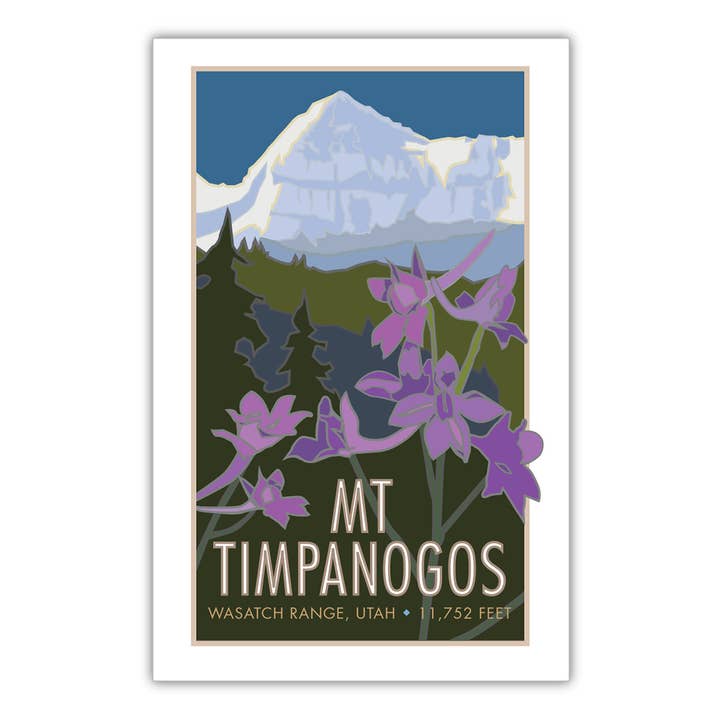 Mt. Timpanogos, Utah - Plakater for engroshandel hos Travel Posters by M&W Design Co.