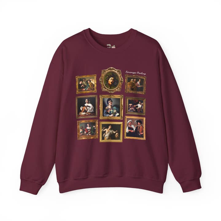 Caravaggio Paintings Art History Sweatshirt: Famous Paintings for wholesale by Opal and June