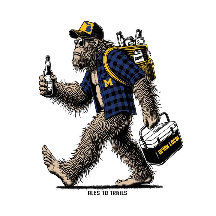 Ales to Trails - Wholesale Trucker Hat - Unisex - Go Blue Michigan Trucker hat2