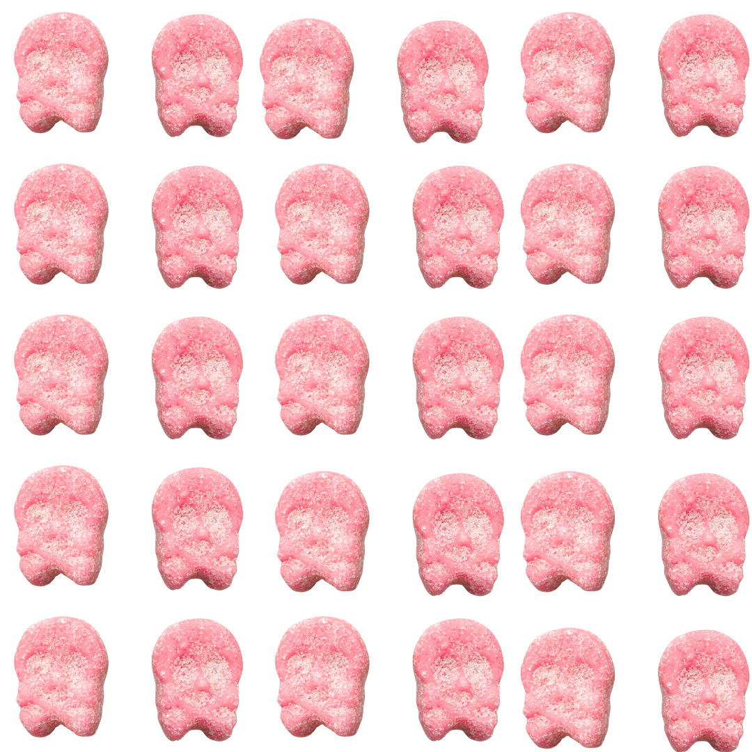 Nordicbangers - Swedish Candy Supply - Venta al por mayor Gominolas - BUBS Vegan Mini Calaveras Ácidas de Frambuesa - Bolsa Grande de Pick & Mix1