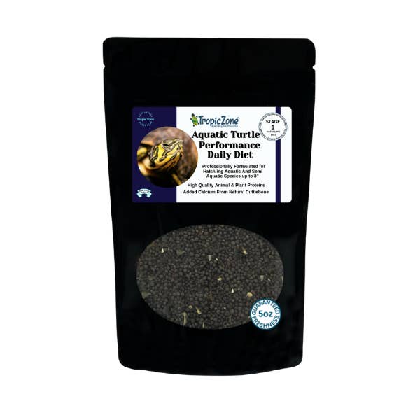 Régime alimentaire pour tortues aquatiques TropicZone, étape 1, formule pour nouveau-nés pour la vente par TropicZone