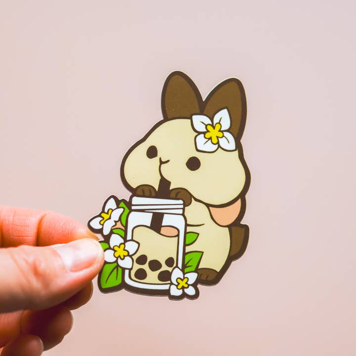 Thousand Skies - Wholesale Sticker - Vinyl Sticker Jasmine Milk Tea Bunny