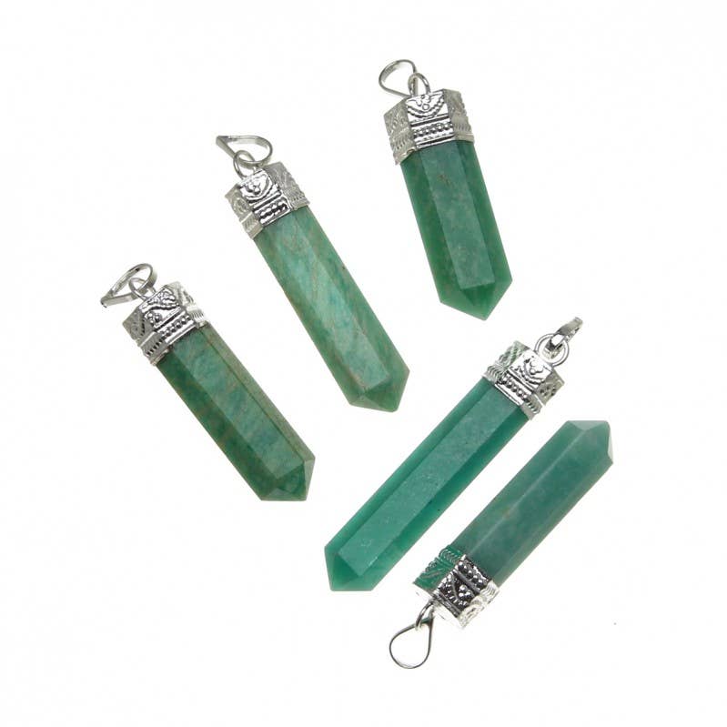 UniArt - Wholesale Individual Charm/Pendant - Semi-precious stone point pendant1