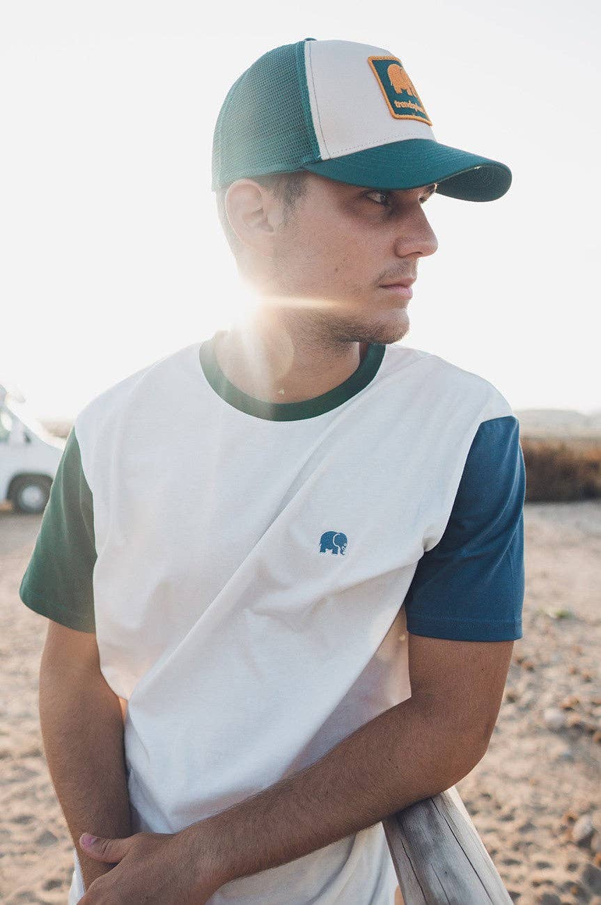 Trendsplant Clothing – T-shirt – Homem por atacado – T-Shirt Bloco de Cor Orgânica Natural3