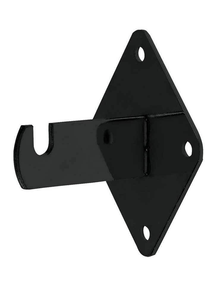 Black Wall Mount Bracket For Wire Grid for wholesale by Store Supply Warehouse