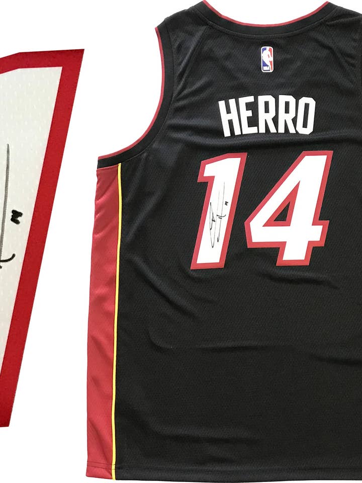 Tyler Herro Autographed Miami Heat Swingman Black Jersey (JS for wholesale by Hollywood Collectibles