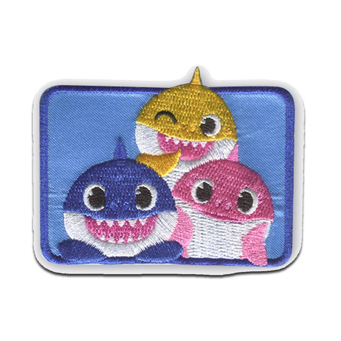 blue Iron-on patch - shark animal children 4 for wholesale on Faire