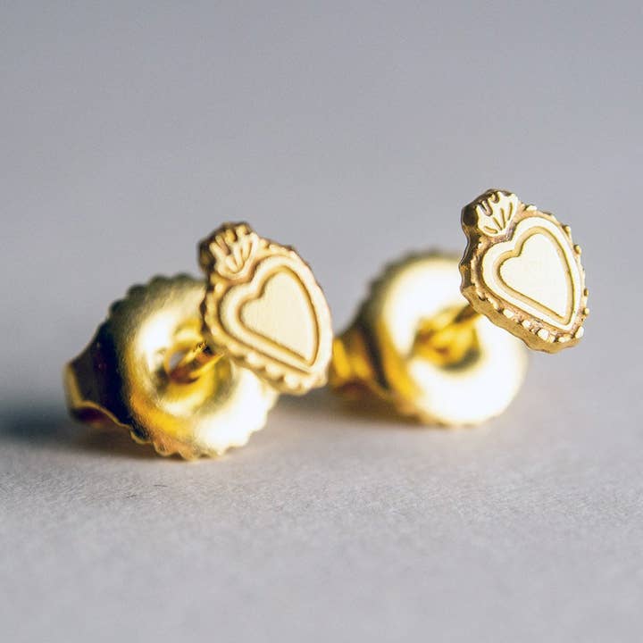 Adorabili - Vente Clous d'oreille - Boucles d'oreilles Ex-voto plaqué or 3 microns 0