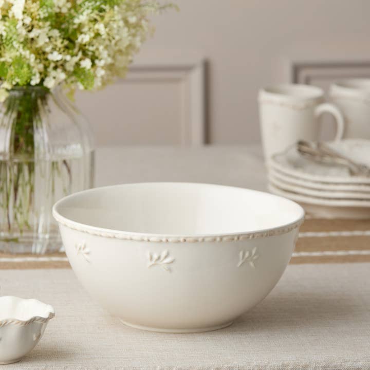 Heritage Deep Bowl 10.5" – Wide Artisan Stoneware Bowl for wholesale by Certified International