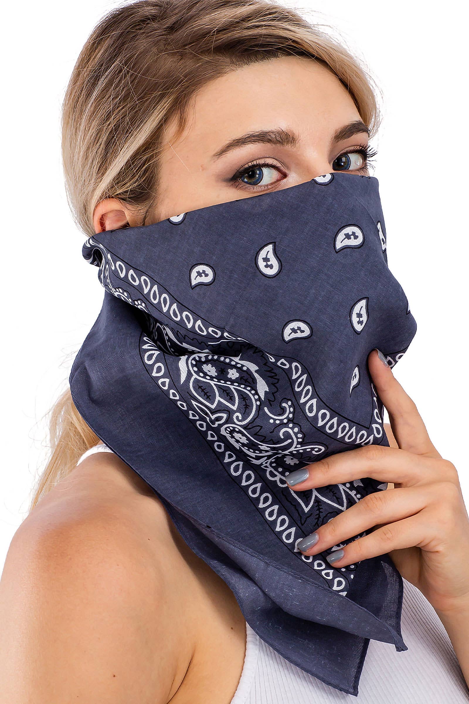 Cap Zone – Engroshandel Bandana - Dame – Klassisk firkantet bandana i bomuld med paisleyprint39