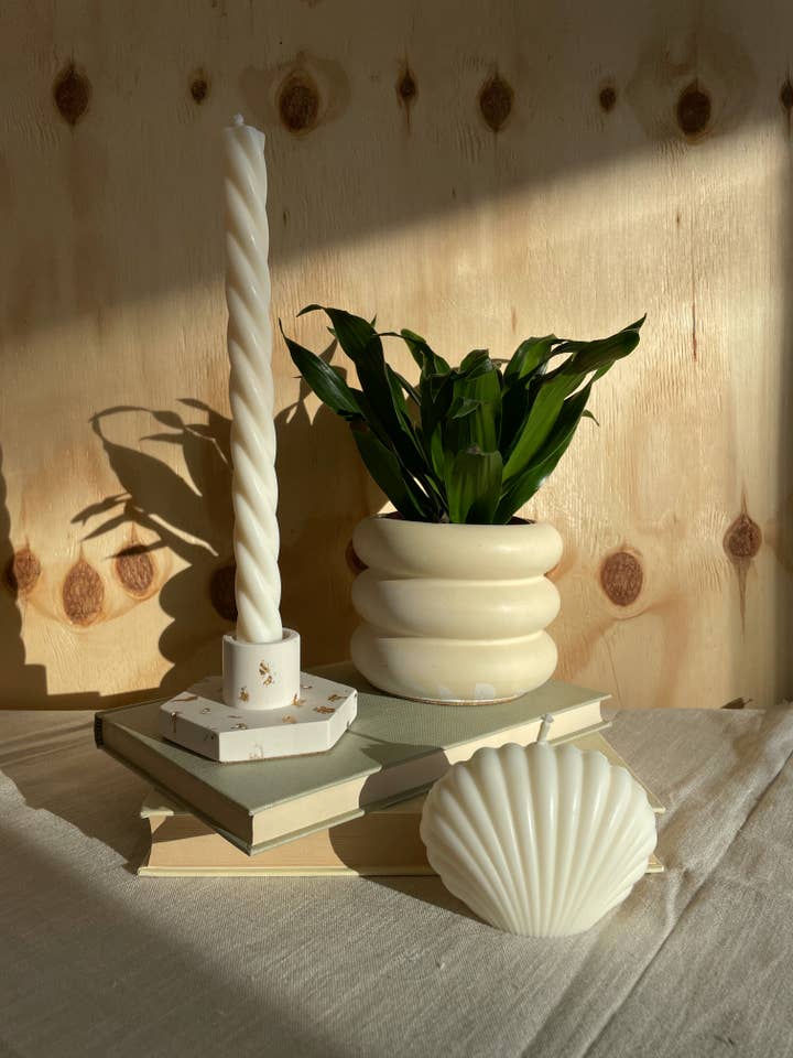 Plant Pot Marble Green for wholesale by April's Cherry