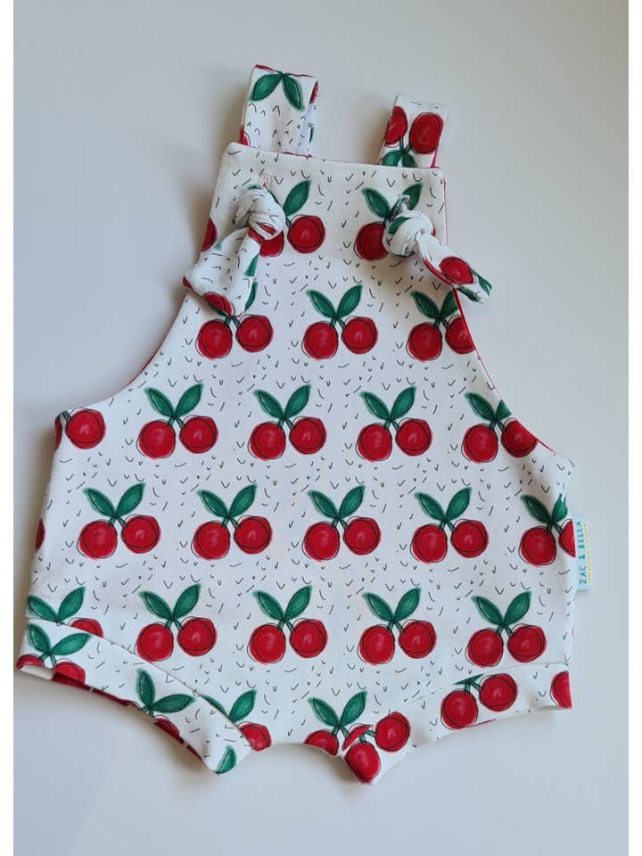 Zac & Bella - Wholesale Bodysuit (Non-Footed) - Baby - Cherries Summer Romper