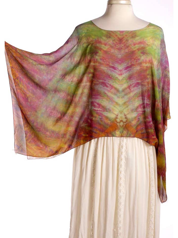Manifest Color - Wholesale Poncho - Women's - Silk Poncho