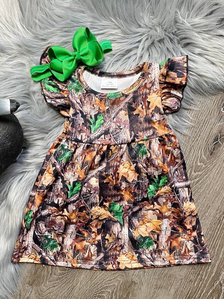 Camouflage Dress for wholesale by Two Cute Boutique LLC
