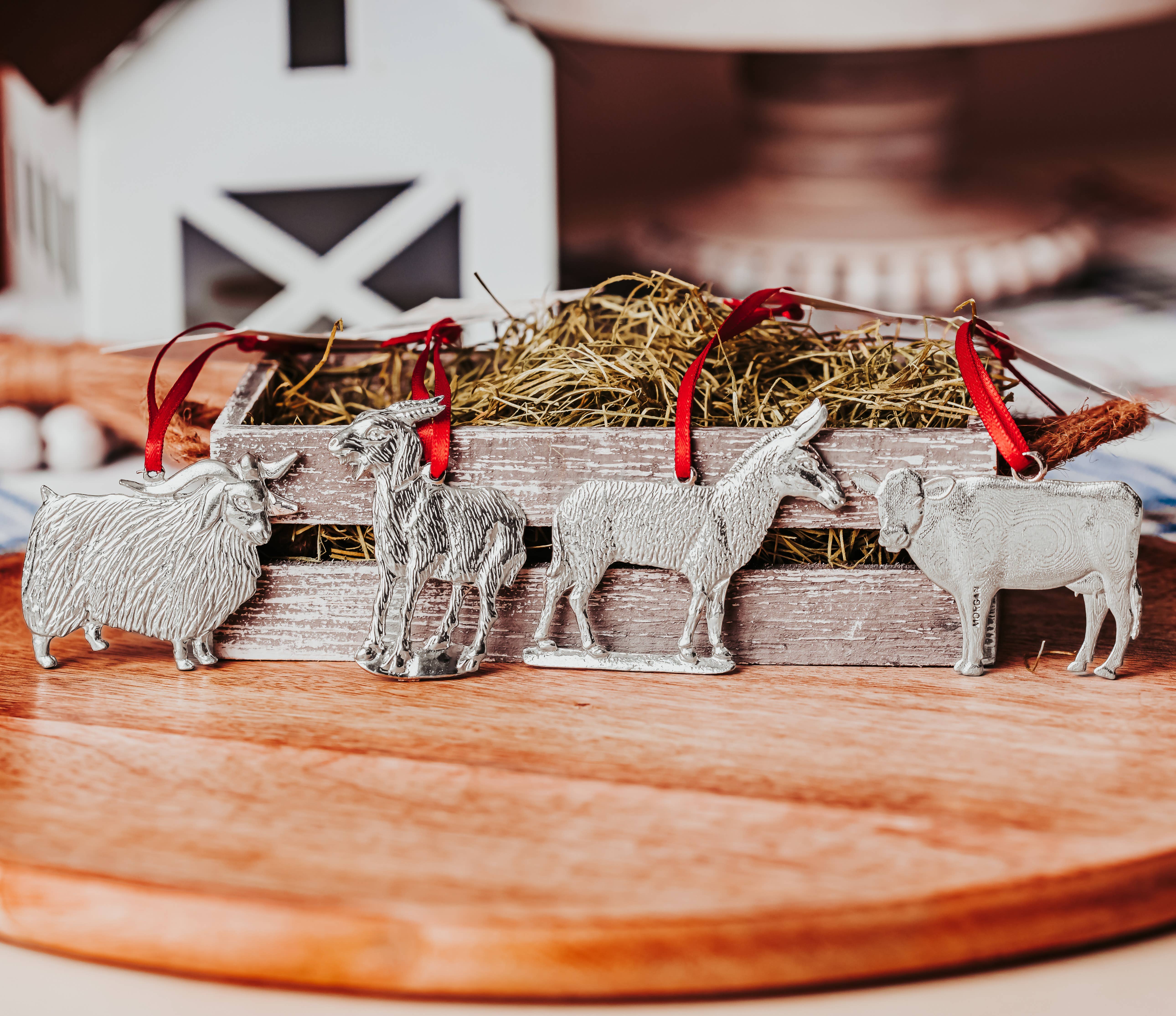 House of Morgan Pewter - Wholesale Ornament - Farm Ornaments - Farm Animals - Farmer Ornaments18