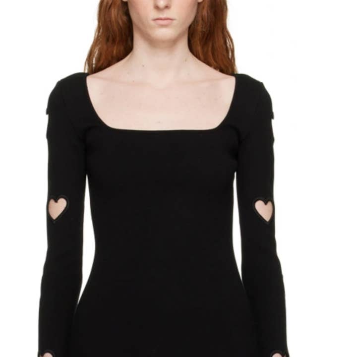 Hartvormige laserhoes met vierkante hals voor wholesale door Ava & Yelly