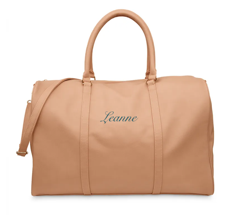 Weddingstar Inc. - Wholesale Duffel- en weekendtas - Dames - Weekenderreistas van imitatieleer voor dames - lichtbruin8