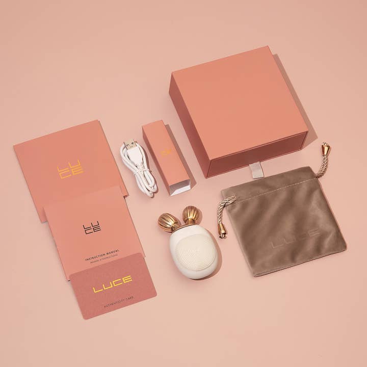 LUCE Beauty – Großhandel Elektronische Hautpflegegeräte – Reinigende Gesichtsbürste, Massagegerät und Rolle — reisetauglich10