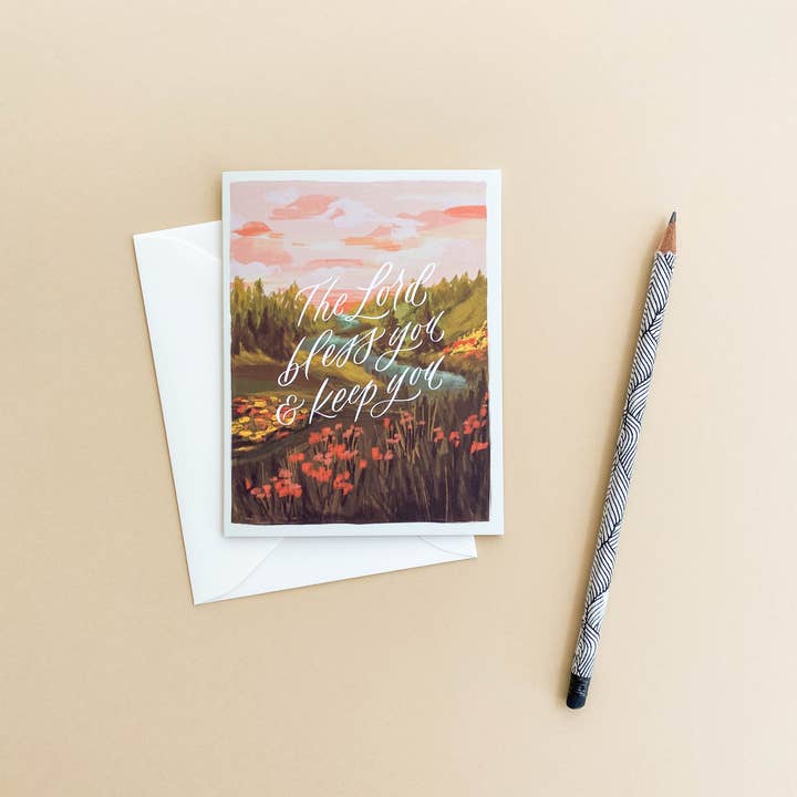 Selah Paper - Wholesale Encouragement Card - Lord Bless You And Keep You Card1