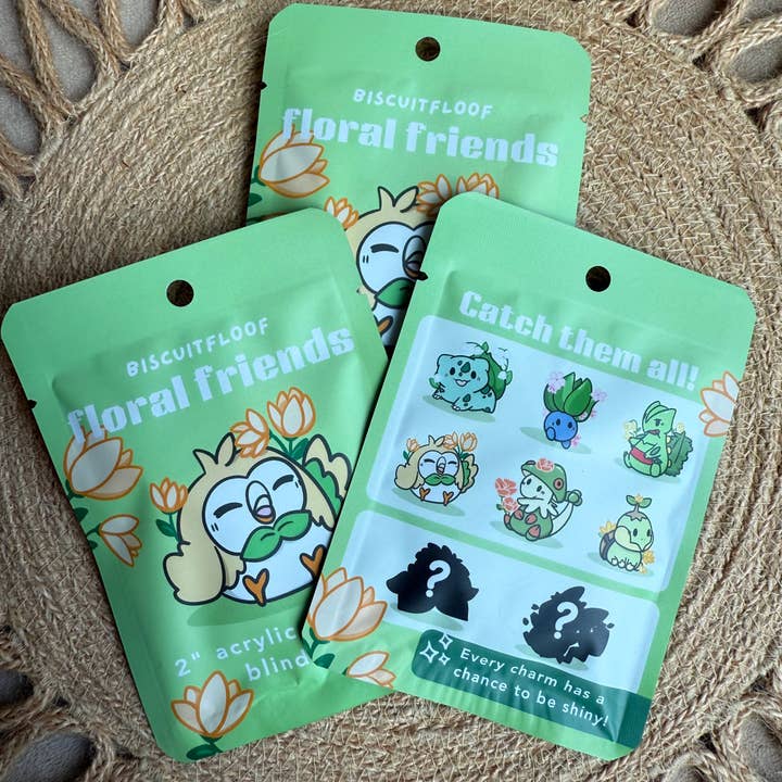Floral Friends Blind Bags for wholesale by Biscuitfloof Studios