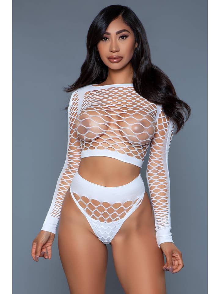 BeWicked - Wholesale Lingerie Set - Women's - 2155 Play With Me Bodystocking Set