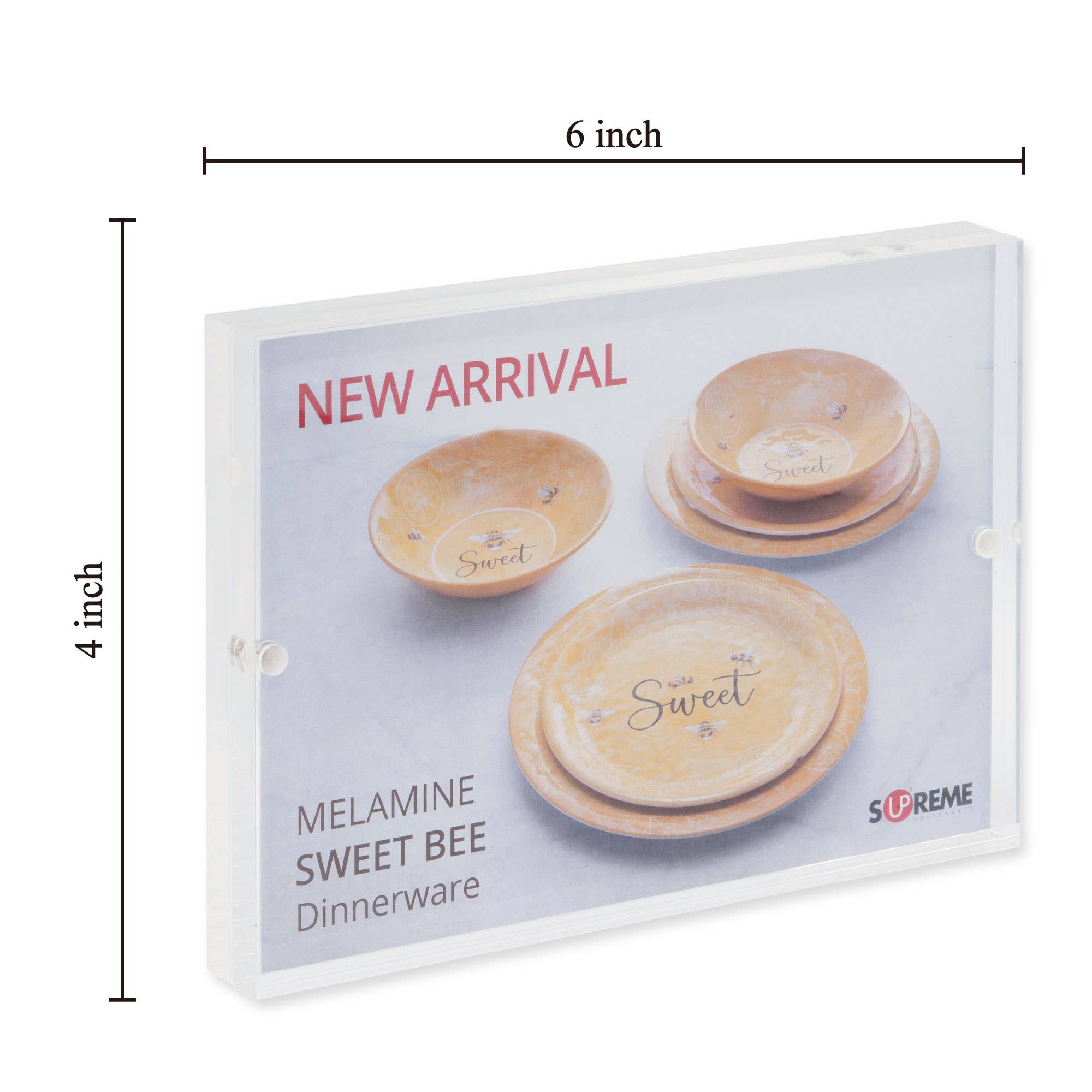 Supreme Housewares - Wholesale Picture Frame - 5 Inch x 7 Inch Magnetic Block Acrylic Picture Frames2