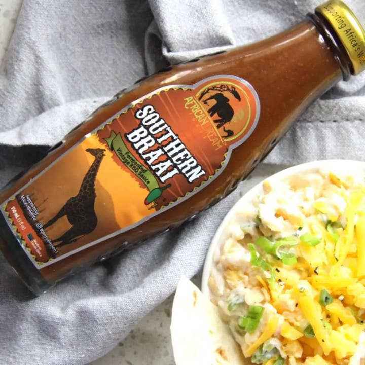 African Dream Foods - Wholesale BBQ Sauce - Southern Braai - BBQ Sauce, 5 fl oz (6 Units Per Case)