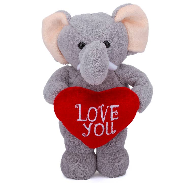 Plushland - Wholesale Stuffed/Plush Toy - Kids & Baby - 8″ Valentine Plush Animals Holding Heart With Love You Note9