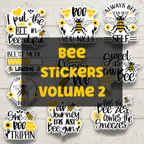 Forest Crafts - Wholesale Sticker - Cute Bee Stickers With Quotes Vol.2 | Motivational Stickers