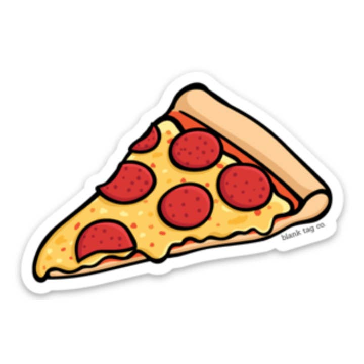 Blank Tag Co.® Waterproof Sticker - Pepperoni Pizza Slice for wholesale by Blank Tag Co. - Waterproof Stickers