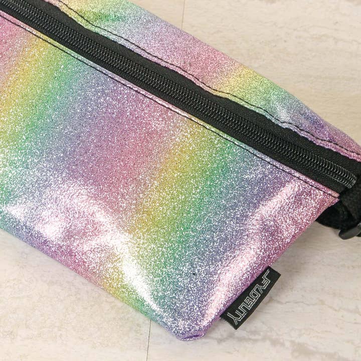 Fydelity - Wholesale Belt Bag - Women's - 83132: Fanny Pack | Slim | Dazzler Rainbow Glitter