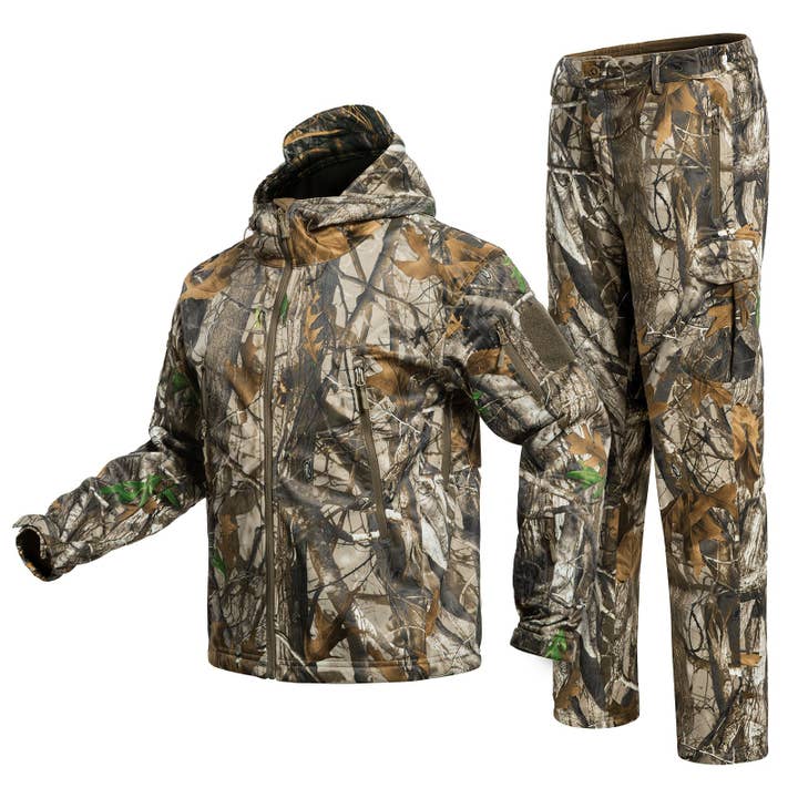 Hunting Gear Suit For Men Camouflage Windproof Jacket for wholesale by Antarctica Outdoors