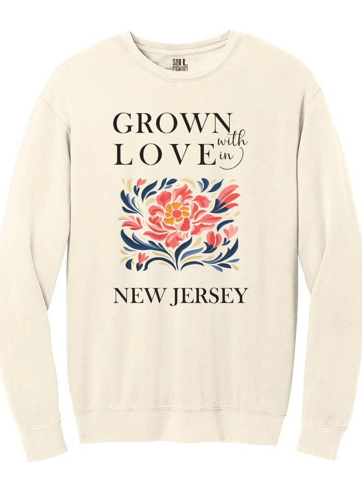 New Jersey Bloemen Matisse Sweatshirt voor wholesale door Soil Comforts